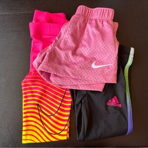Nike and Adidas Athletic Shorts Set 2T